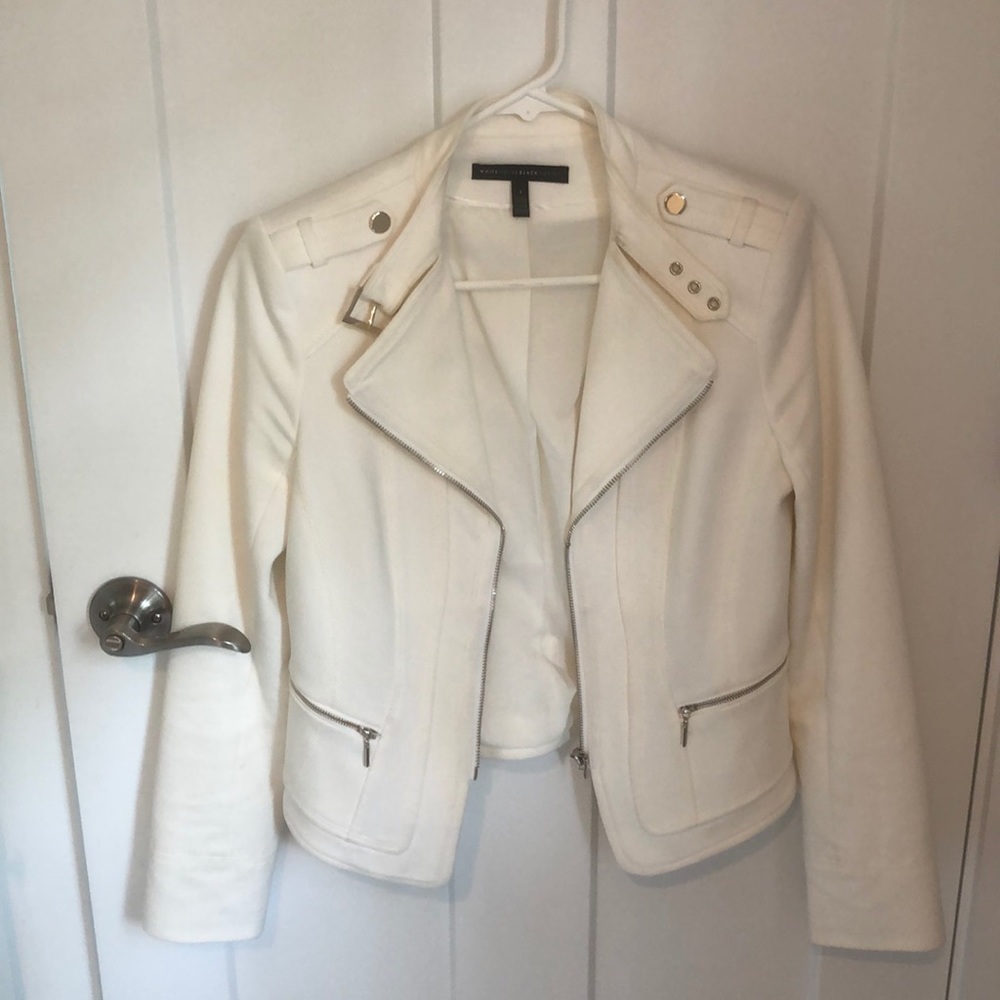 White House Black Market cream blazer